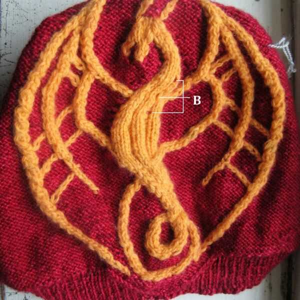 Dragon scales knitting pattern