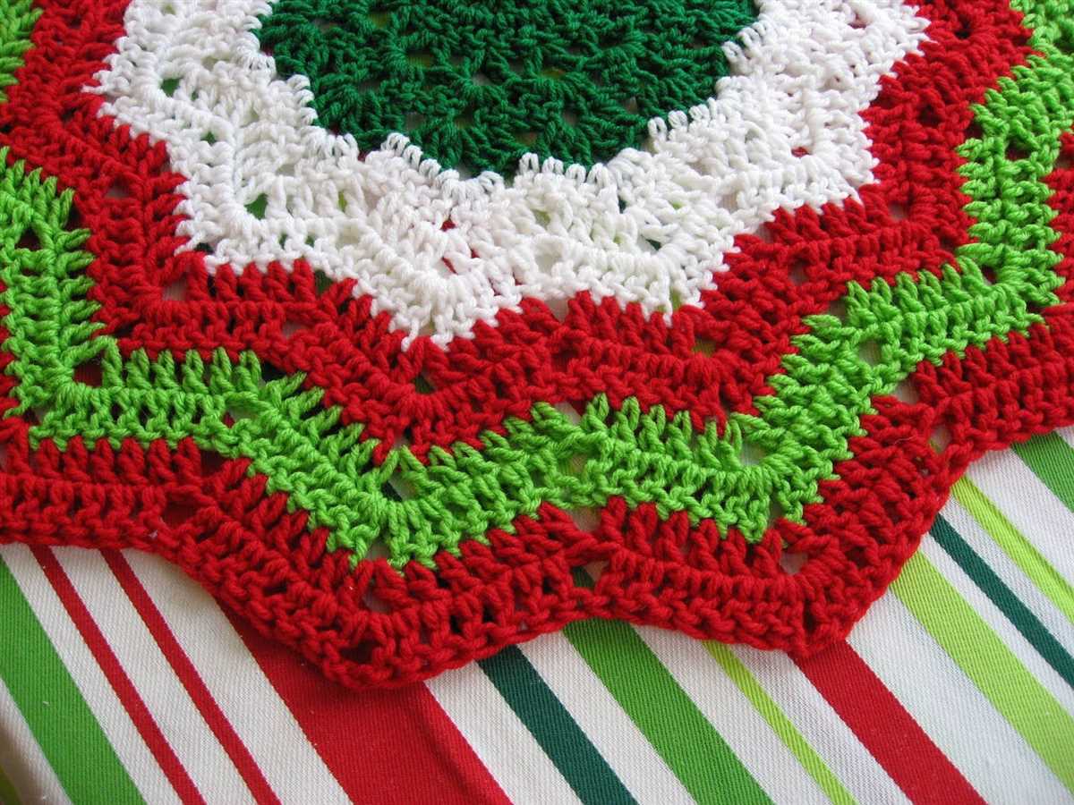 Free knitting patterns for christmas tree skirts