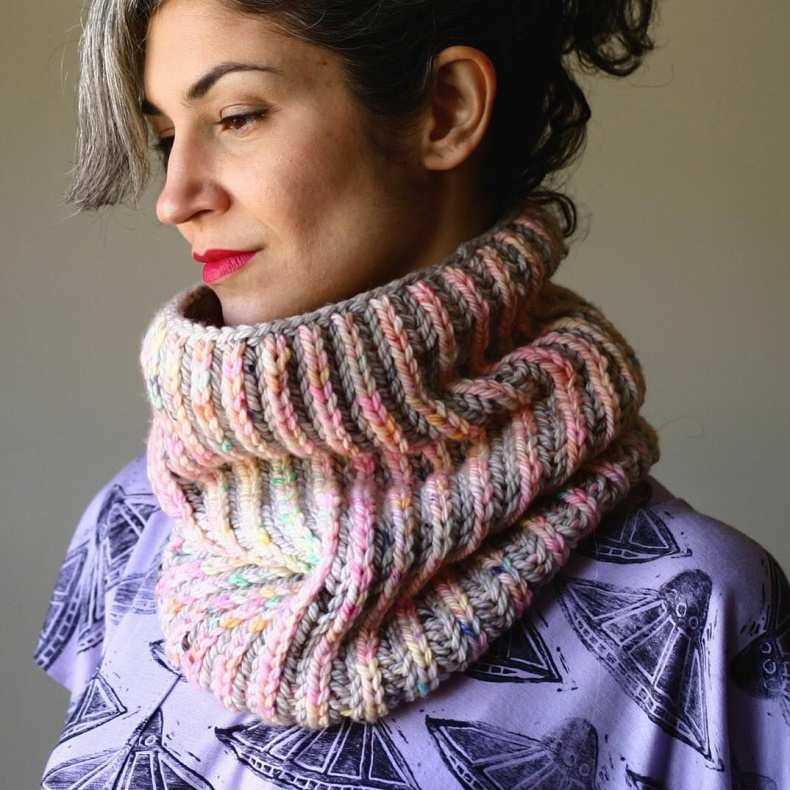 Free brioche cowl knitting patterns