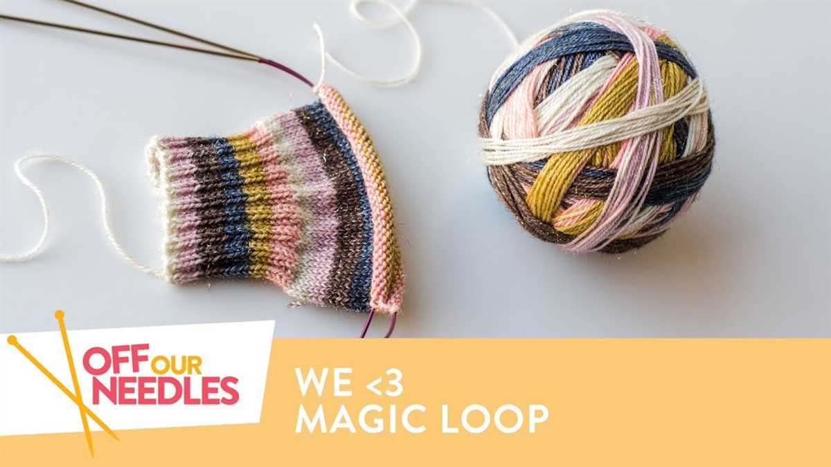 Knit sock pattern circular needles