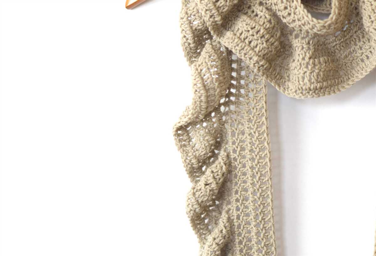 Potato chip knit scarf pattern