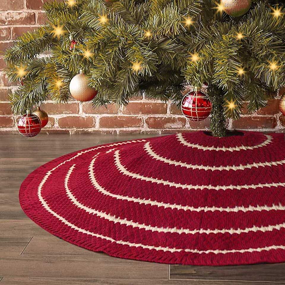Deck the Tree with a Stunning Knit Christmas Tree Skirt Pattern Knit christmas tree skirt pattern