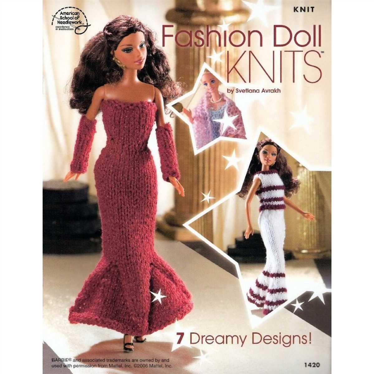 Fashion doll knitting patterns