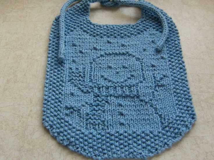 Knitted bib pattern