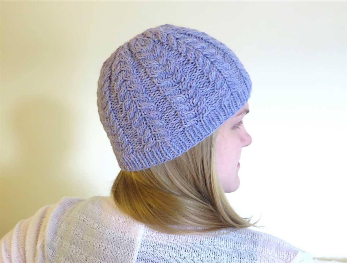 Hat knitting pattern circular needles