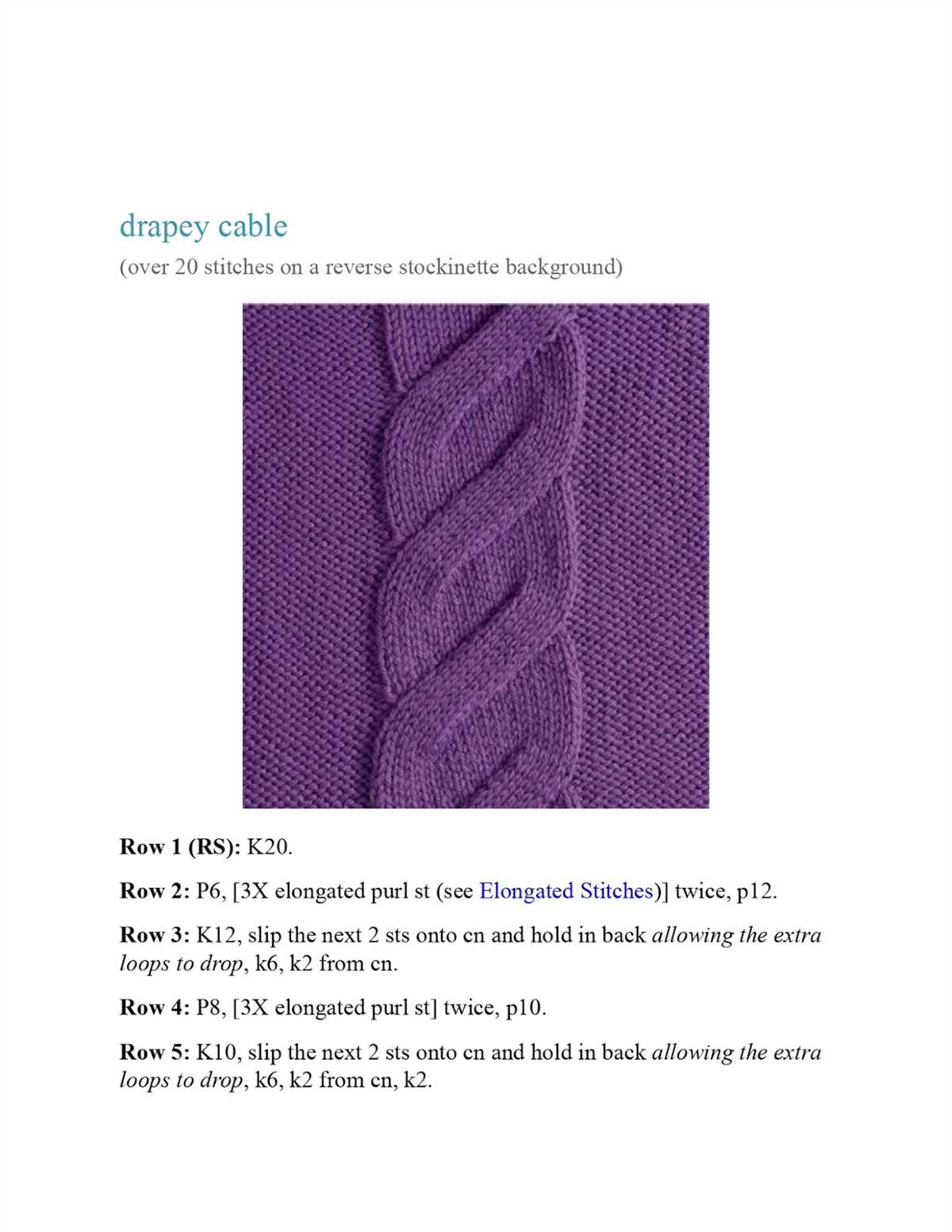 The knit stitch pattern handbook