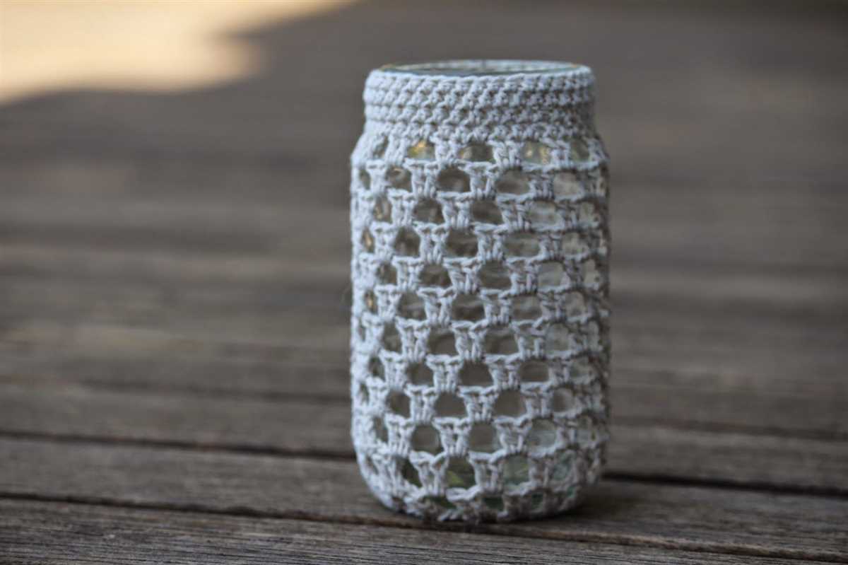 Knitted jar cover pattern