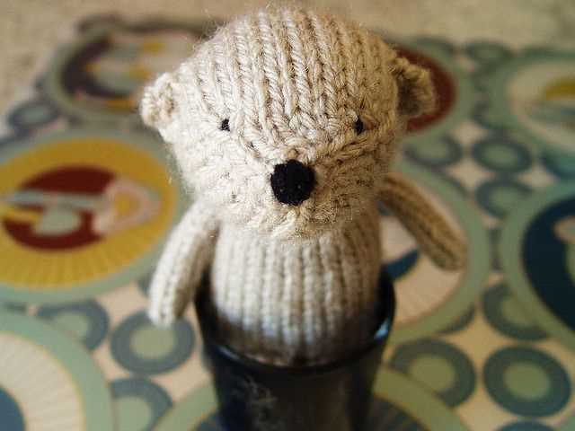 Tiny teddy bear knitting pattern free