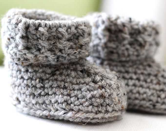 Baby booties knitting pattern for beginners