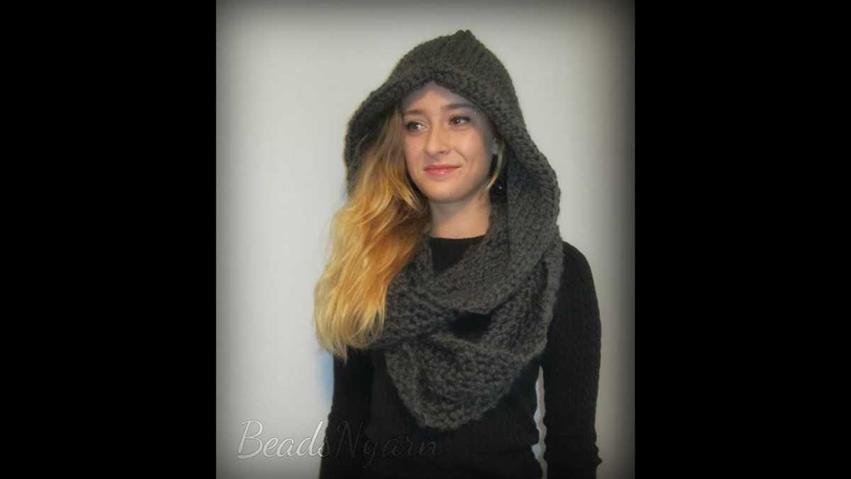 Free hooded scarf knitting patterns