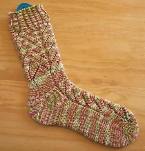 Toe up knit sock pattern