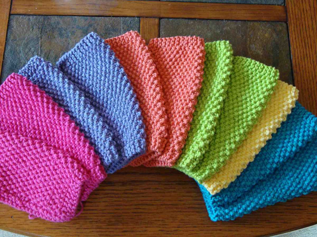 Dishcloth patterns to knit