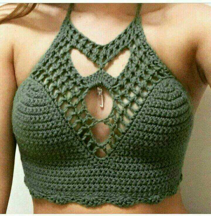 Top down tank top knitting pattern
