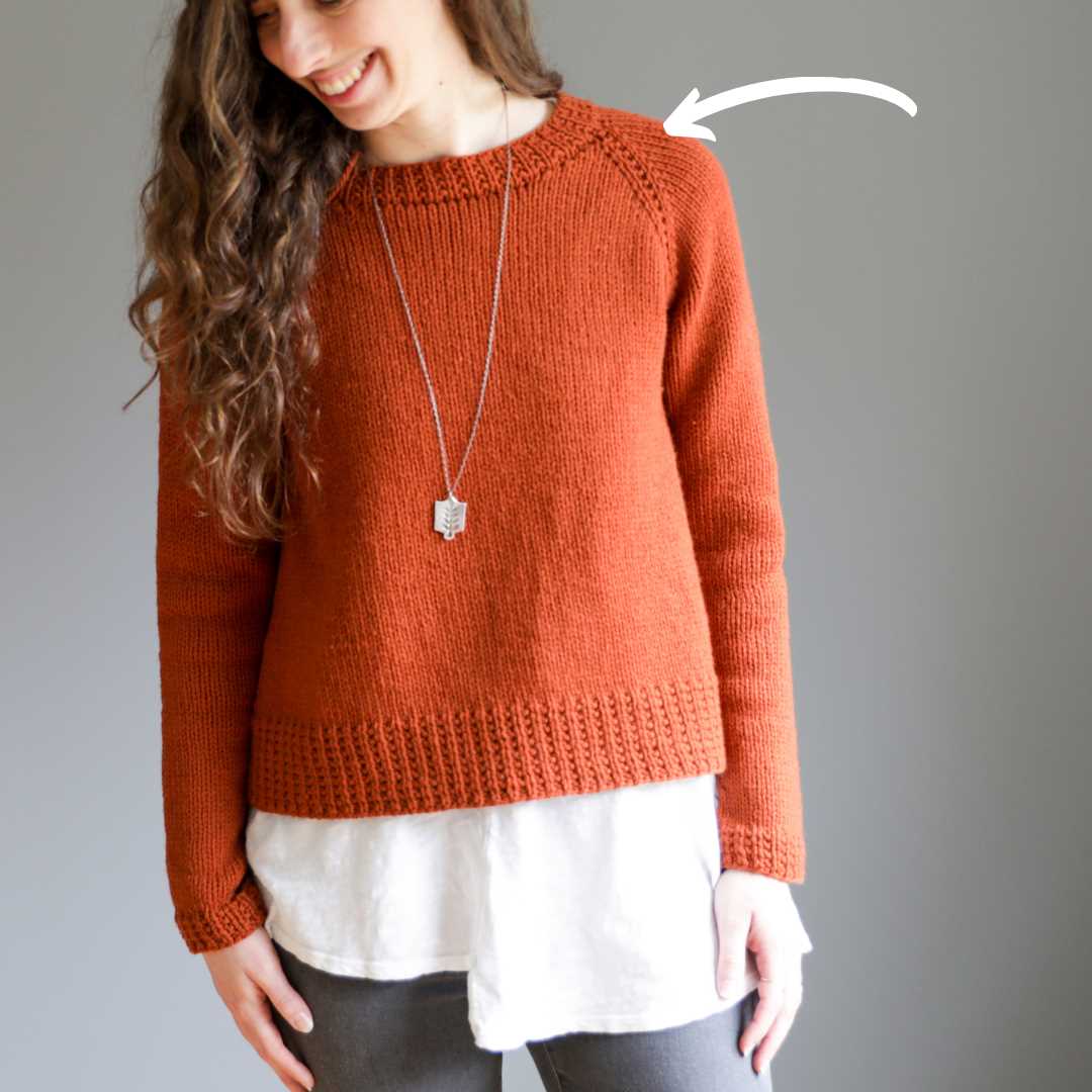 Top down knit sweater pattern free