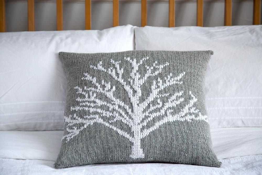 Tree of life throw knitting pattern