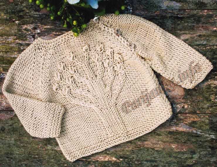 Tree of life sweater knitting pattern