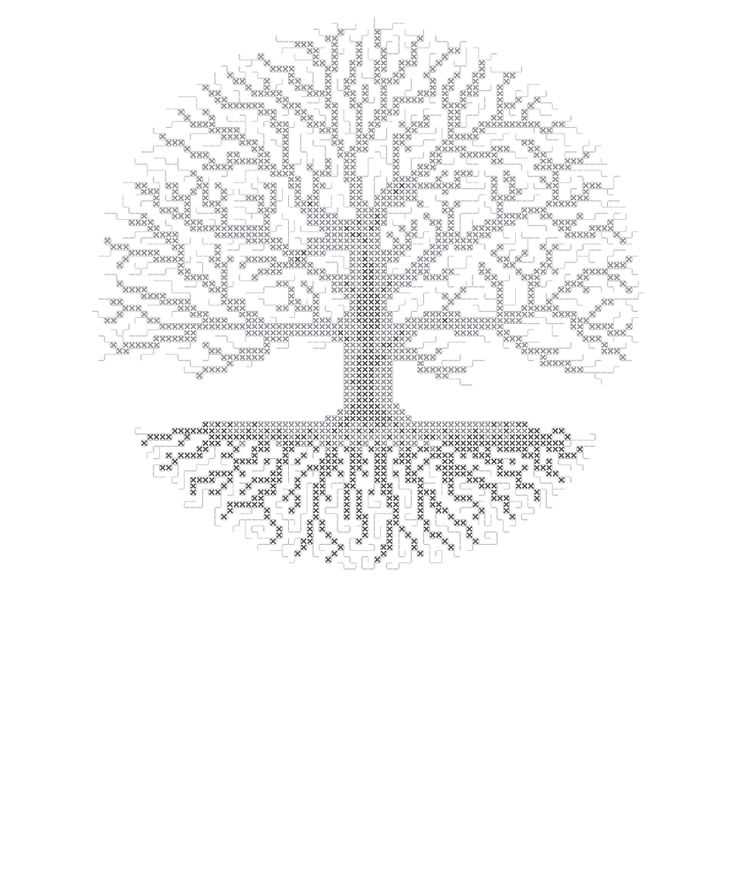Tree of life throw knitting pattern
