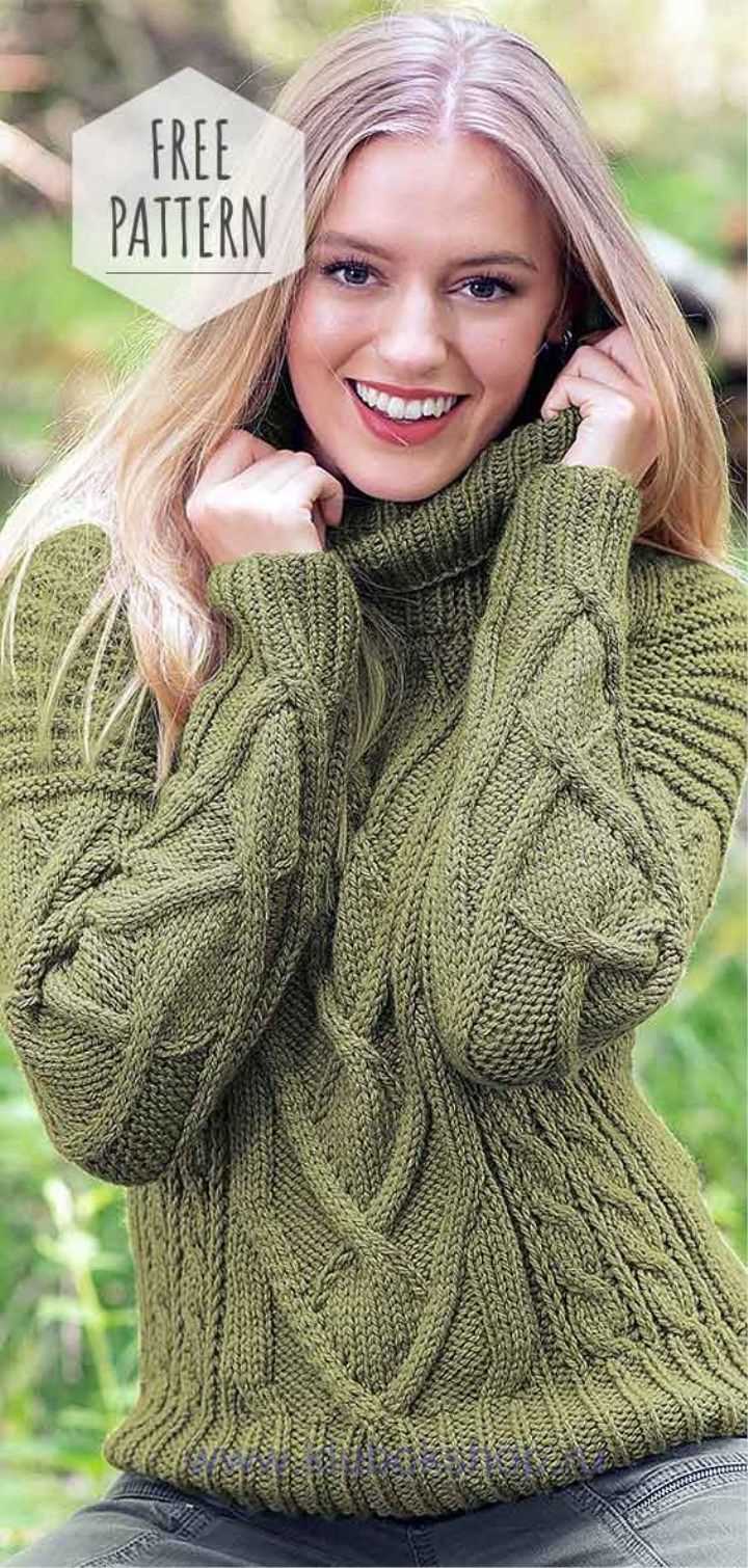 Turtleneck knitting pattern free