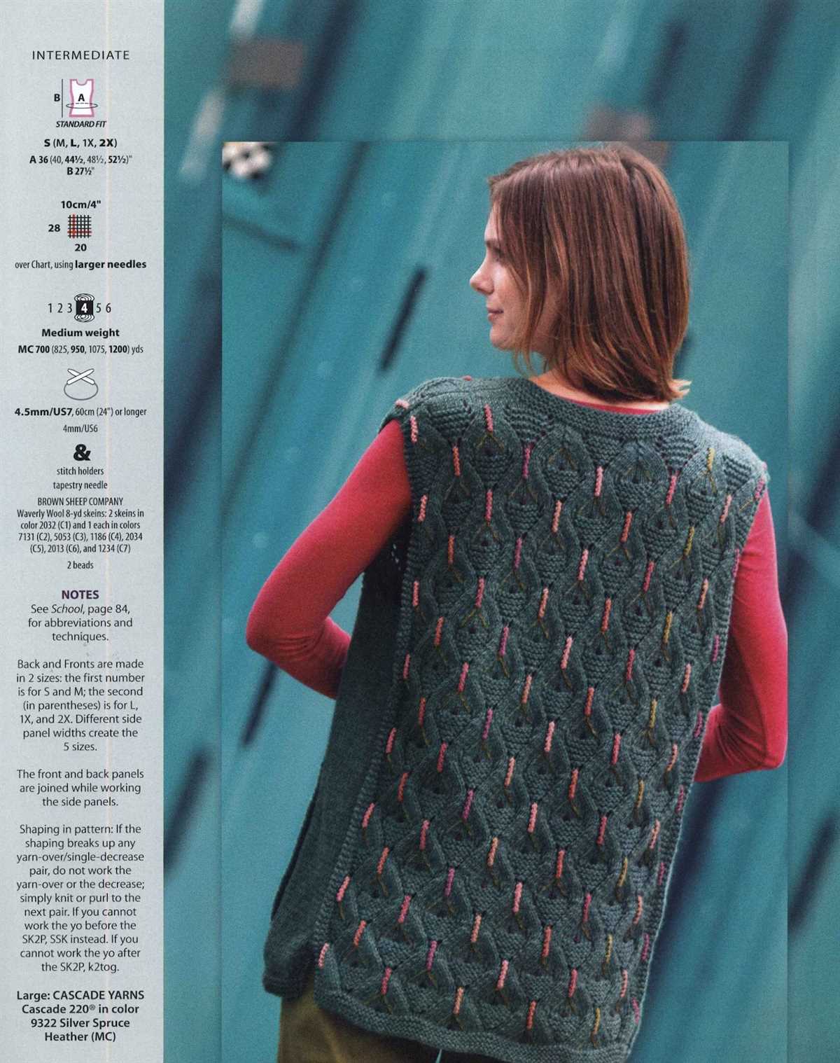 Turtleneck vest knitting pattern