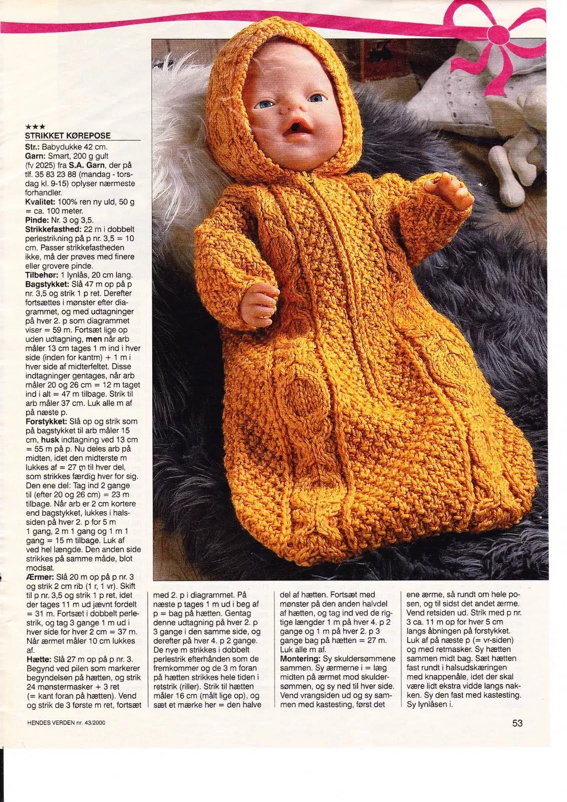 Knitting patterns for small dolls clothes