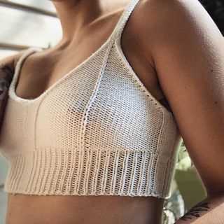 Chunky knit bralette pattern