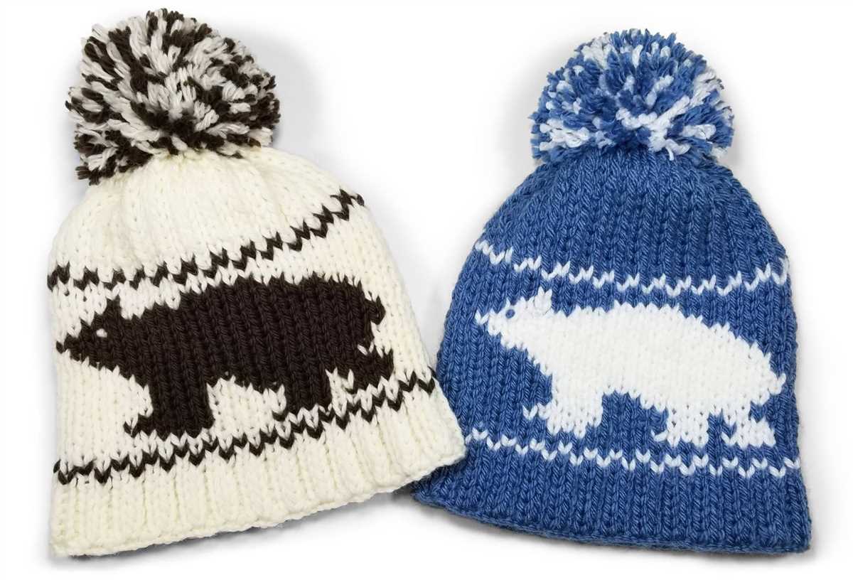 Two color beanie knitting pattern