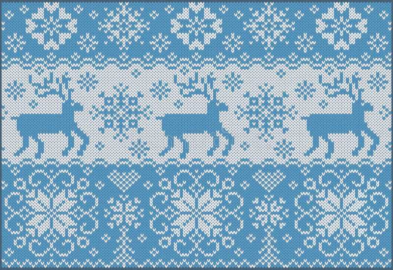 Knit reindeer pattern