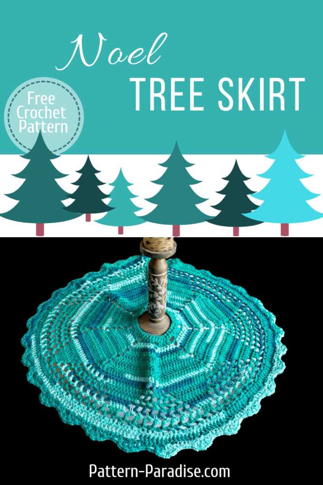 Knit christmas tree skirt pattern