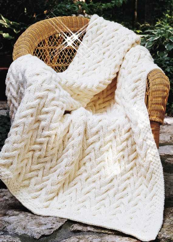Knit afghan pattern