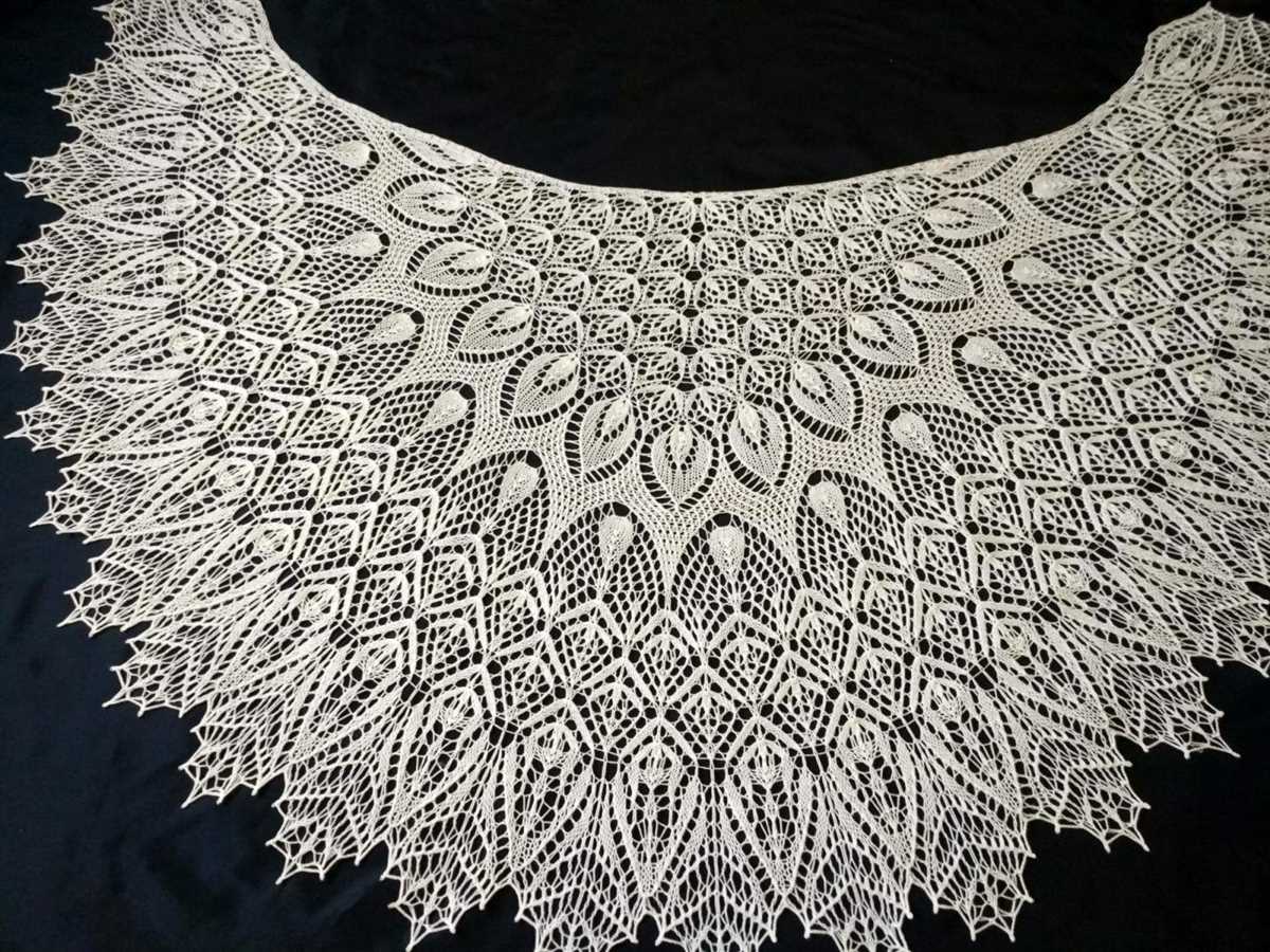 Knit lace collar pattern