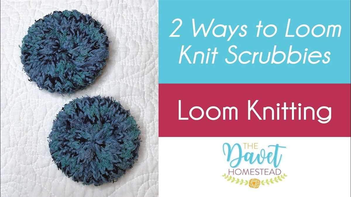 Free knit scrubby pattern