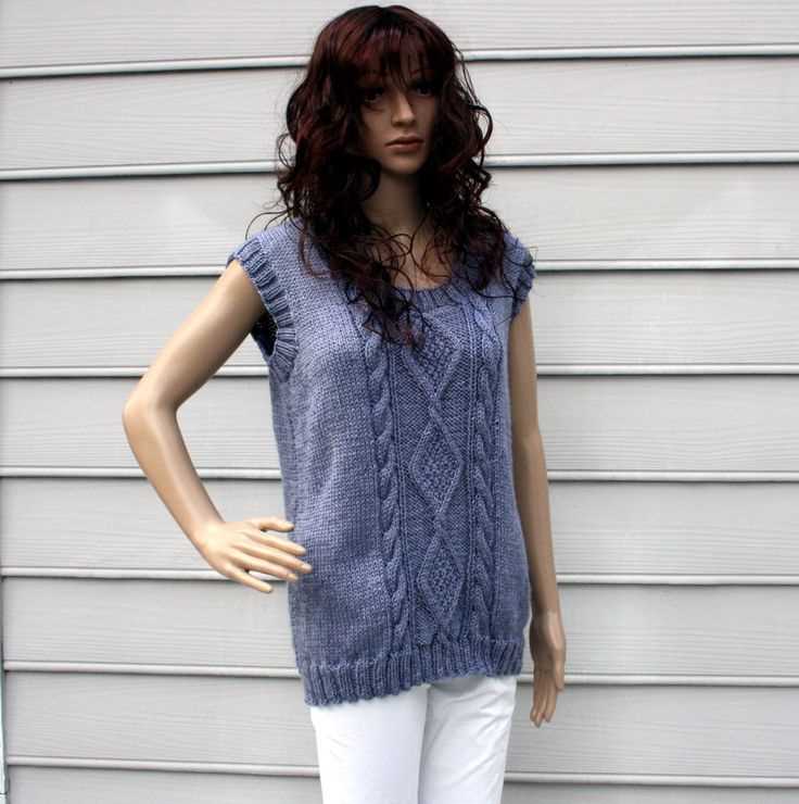 Sleeveless sweater knitting pattern
