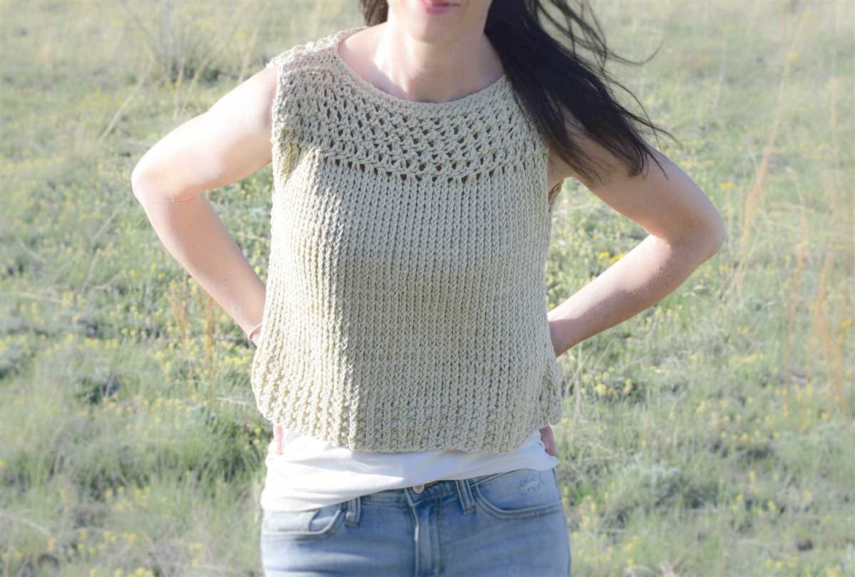Cute knit top pattern