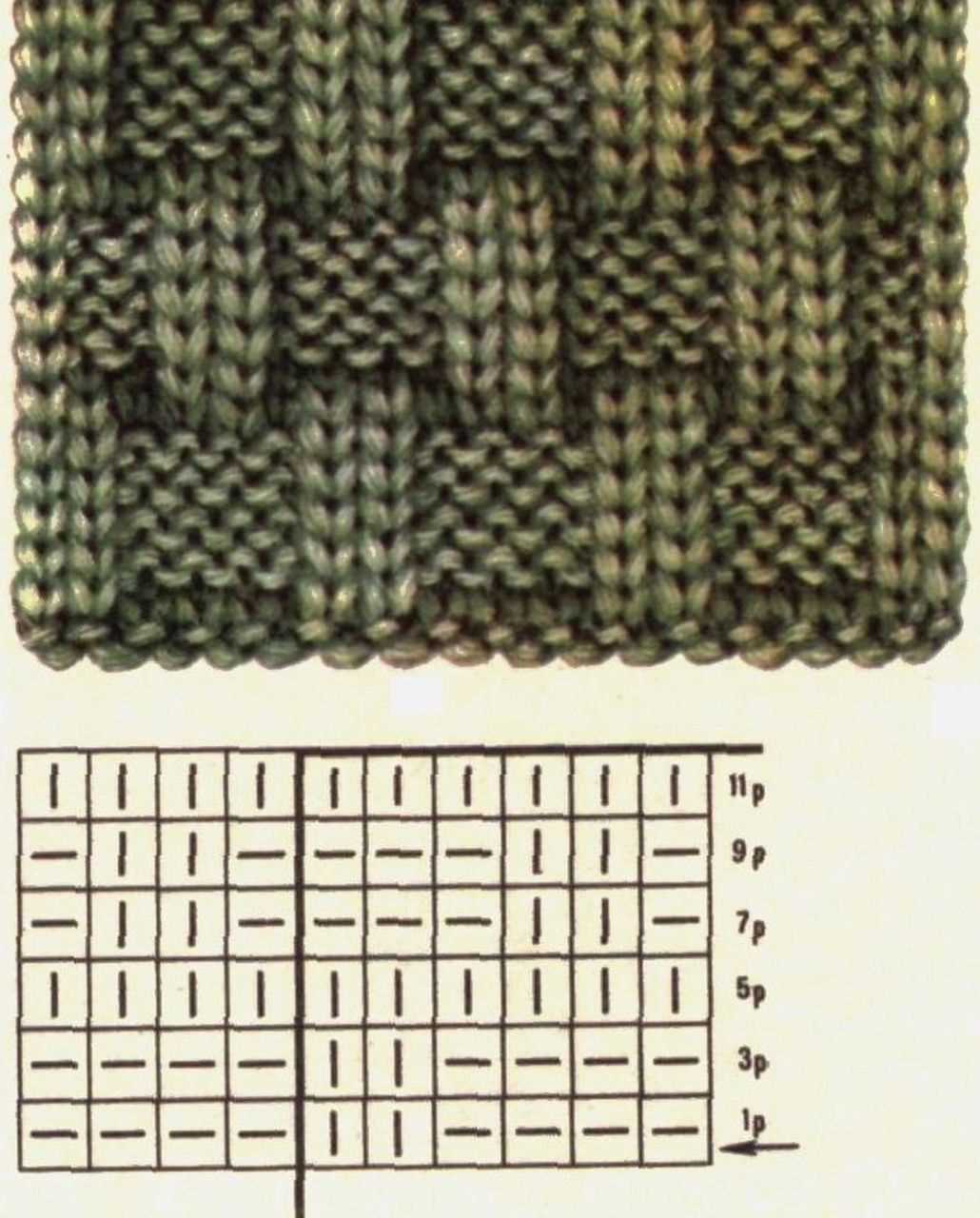Basket weave knit pillow pattern