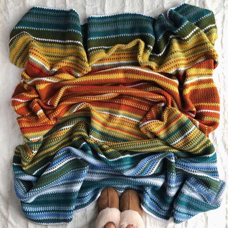 Temperature blanket pattern knit