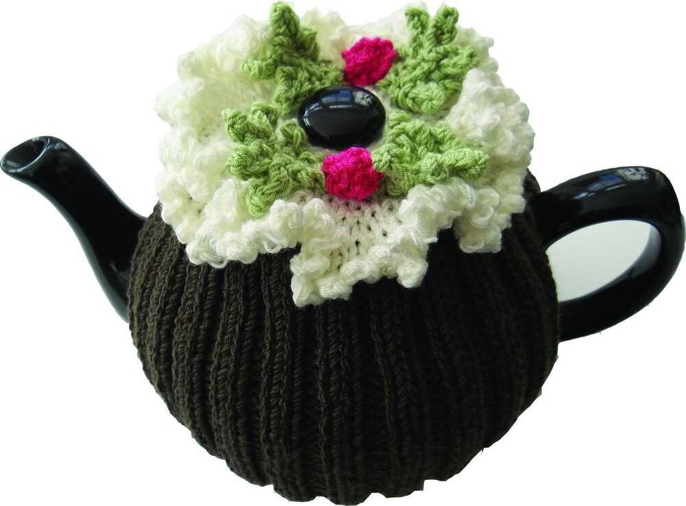 Christmas pudding tea cosy knitting pattern free