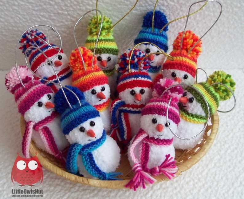 Knitting snowman pattern