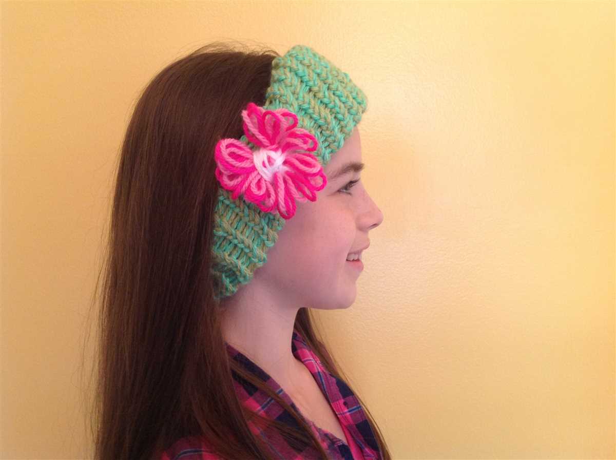 Ear warmer headband pattern knit