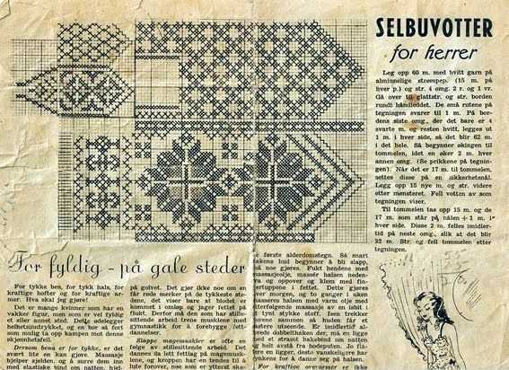 Selbu rose knitting pattern