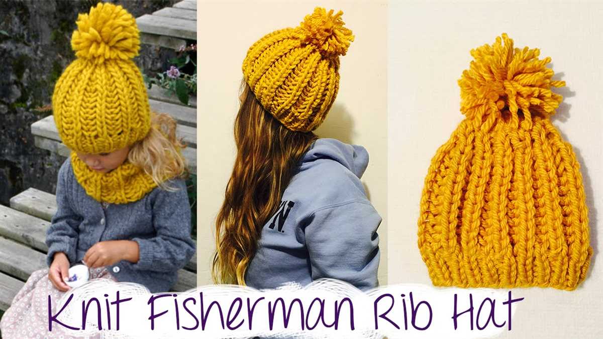 Knit toboggan hat pattern