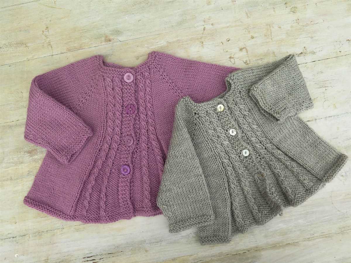 Child's cardigan knitting pattern
