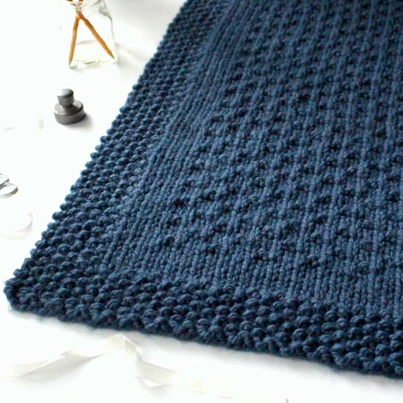 Lap blanket knit pattern