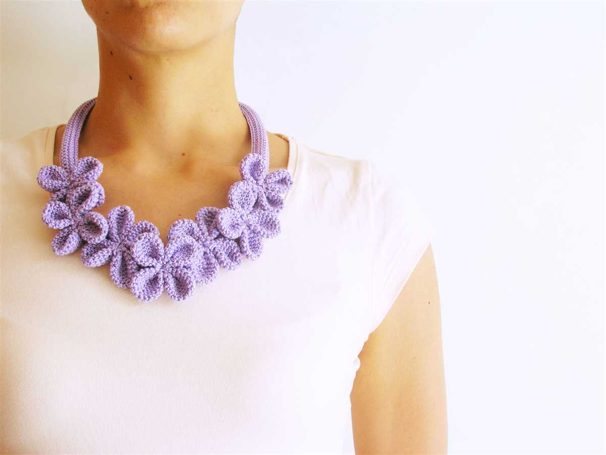 Knit necklace pattern