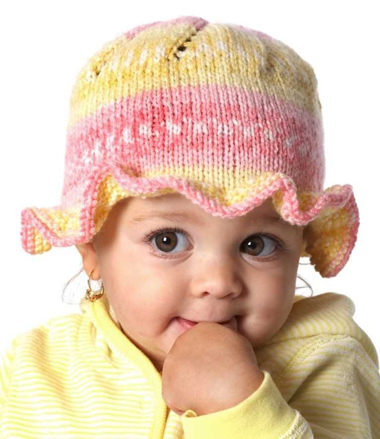 Knitted baby hat pattern