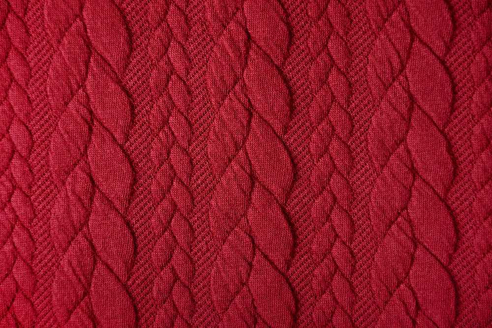 Patterned jersey knit fabric