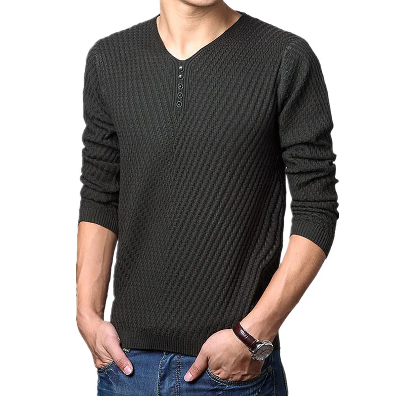 Men's v-neck sweater knitting pattern