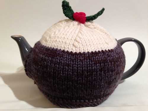Christmas pudding tea cosy knitting pattern free