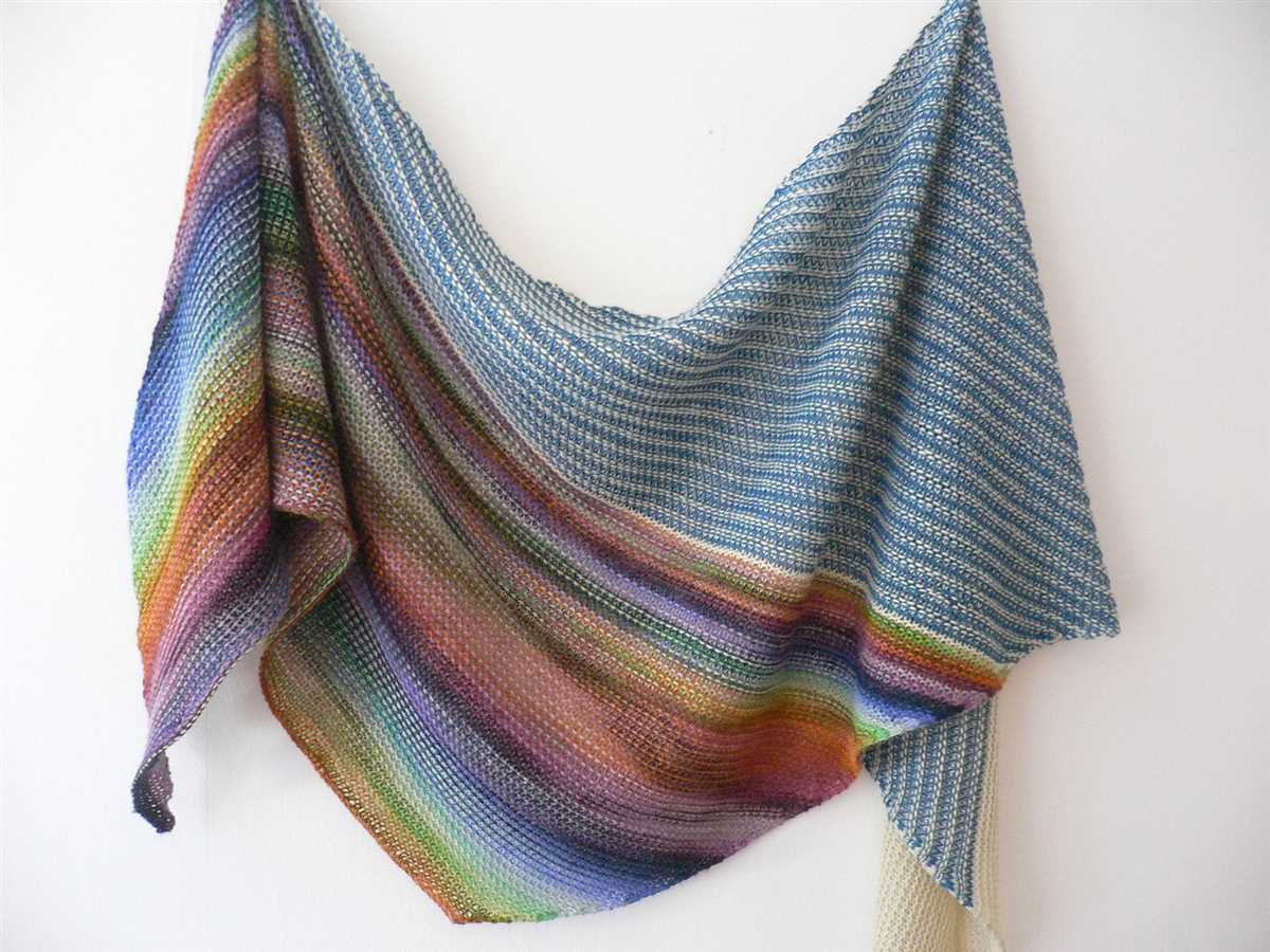 Knitting patterns for shawl in a ball yarn