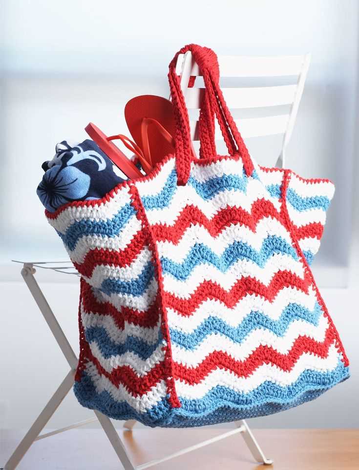 Knitted shopping bag free pattern