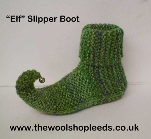 Elf booties knit pattern